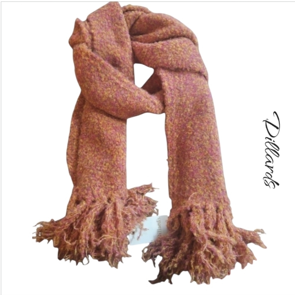Dillard's Fall Winter Burnt Orange Warm Scarf